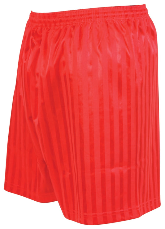 Precision Striped Continental Football Shorts Adult Red S 30-32"