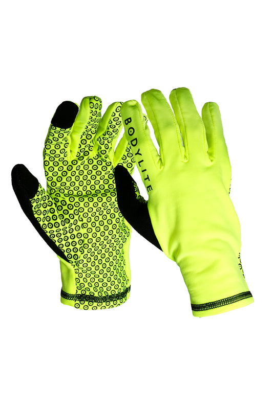 Bodylite Reflective Gloves - Medium - Neon Yellow