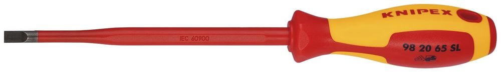 Draper 6.5MM SLIMLINE SLOTTED SCREWDR 72436 72436 VDE Insulated Slotted Screwdrivers - Slim