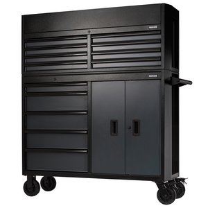 BUNKER 13 Drawer Combined Roller Cabinet and Tool Chest, 52", Grey