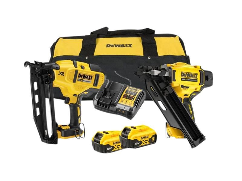 DeWalt Power Tools DCK246P2 XR Nailer Kit 18V 2 x 5.0Ah Li-ion