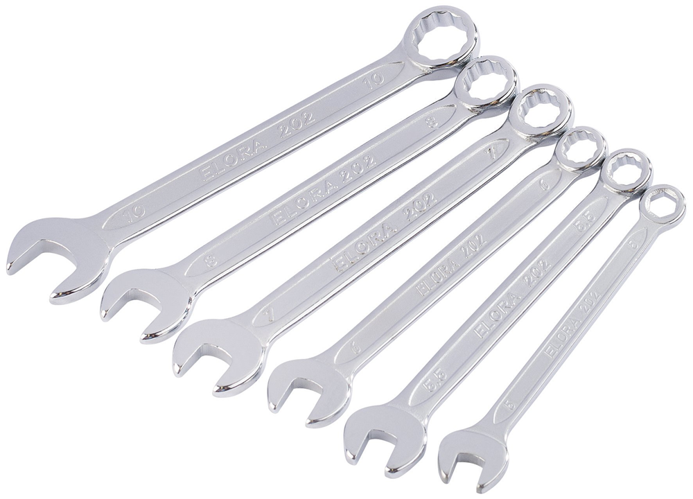 Draper 5-10MM MIDGET COMB SPANNER SET 04212 Midget Metric Combination Spanner Set (6 Piece)