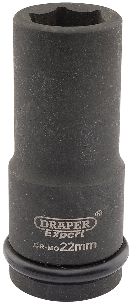 DRAPER 05054 - Expert 22mm 3/4" Square Drive Hi-Torq&#174; 6 Point Deep Impact Socket