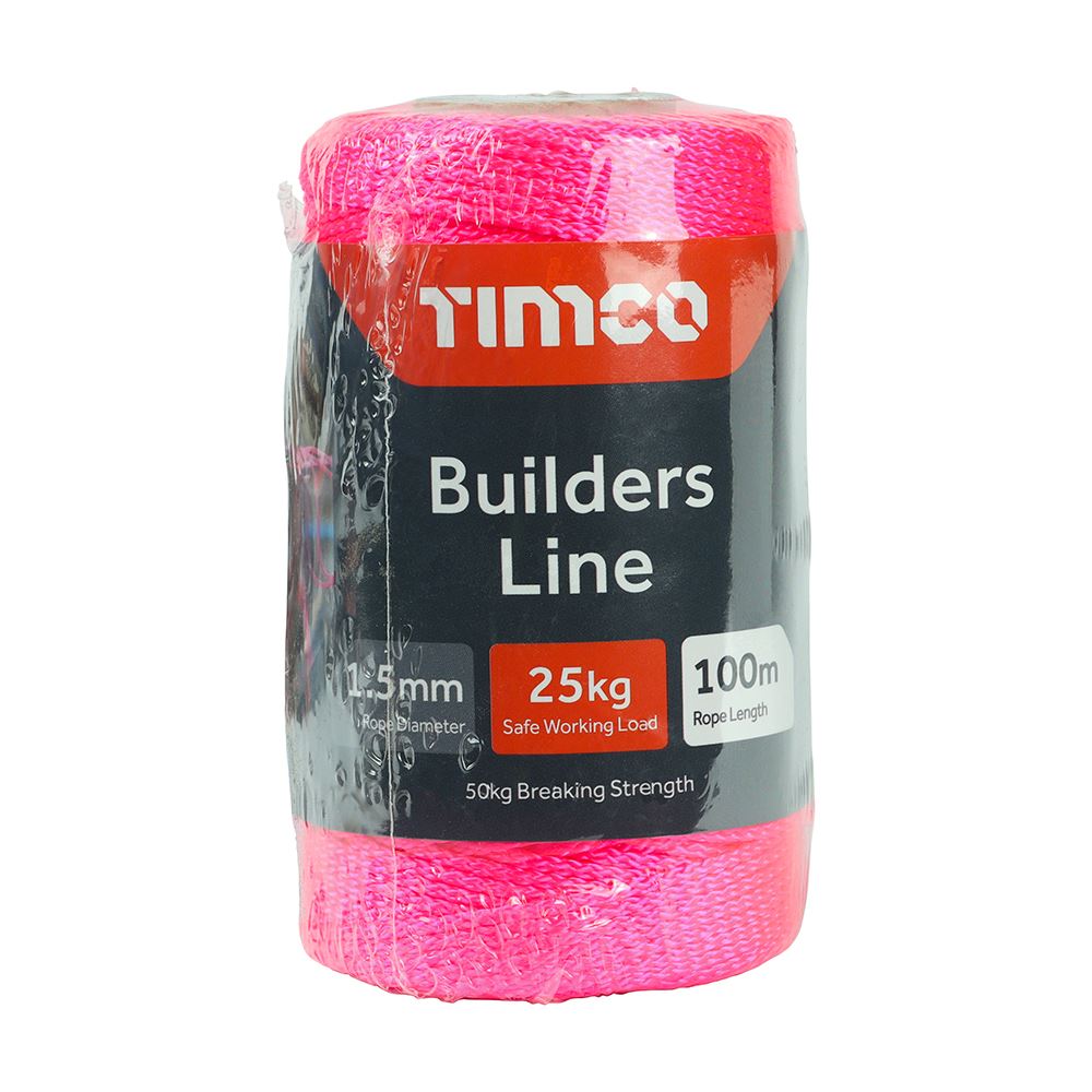 TIMCO Brick Line Pink - Tube 1.5mm x 100m Pink Pack 1