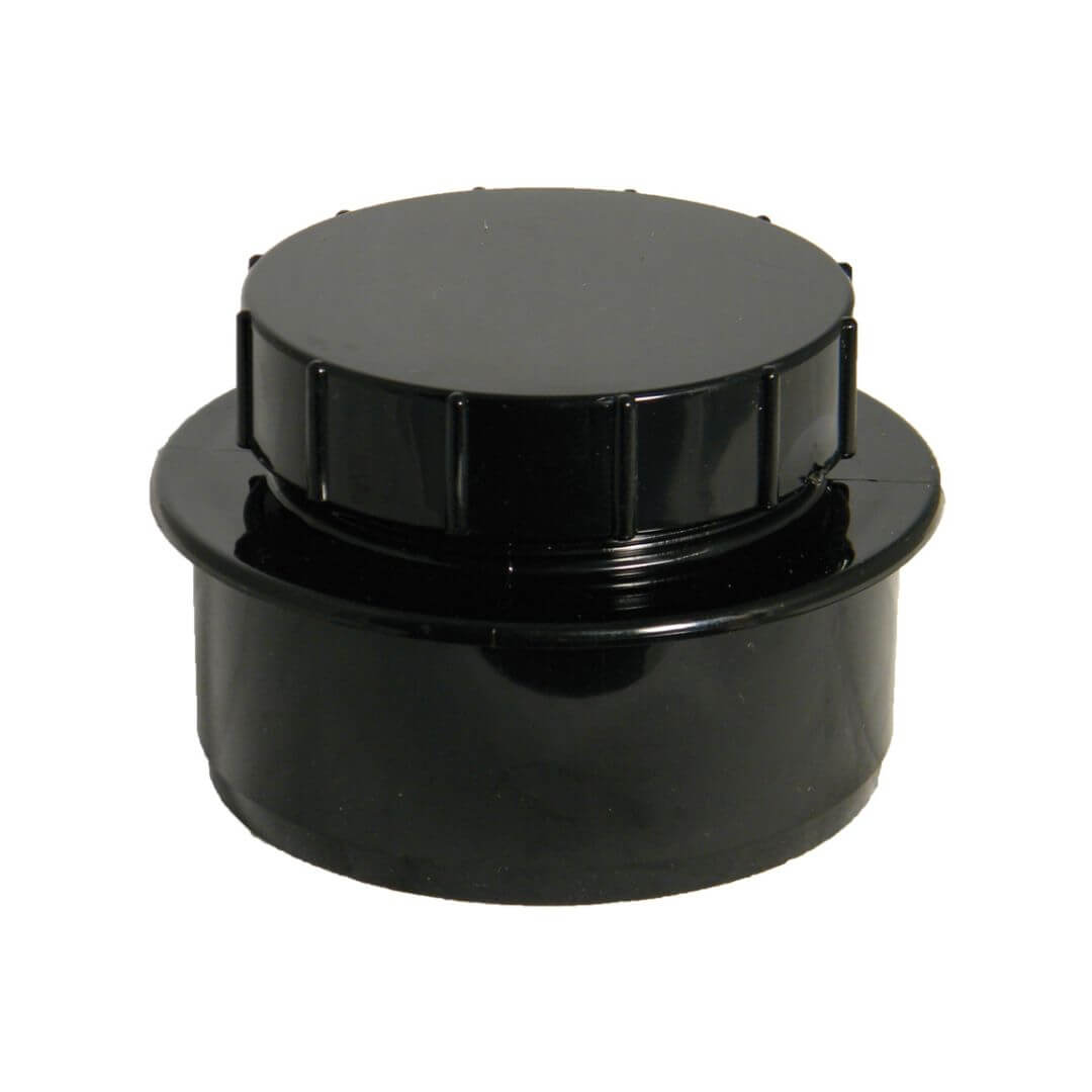 FLOPLAST RING-SEAL SCREWED ACCESS CAP;4" SOIL/110 GRY