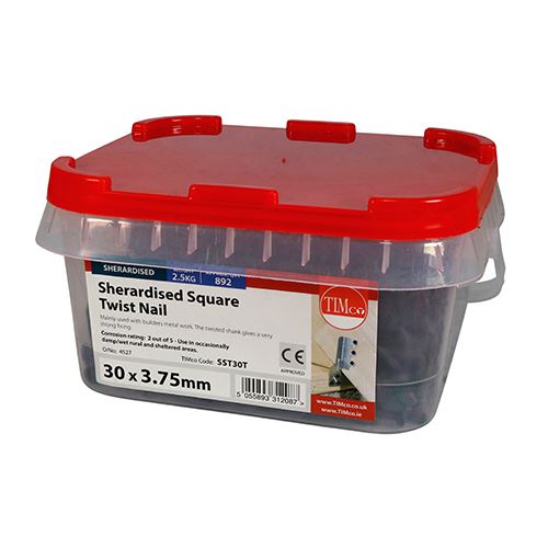 TIMCO Square Twist Nail- Sherardised 30 x 3.75 Pack 2.5