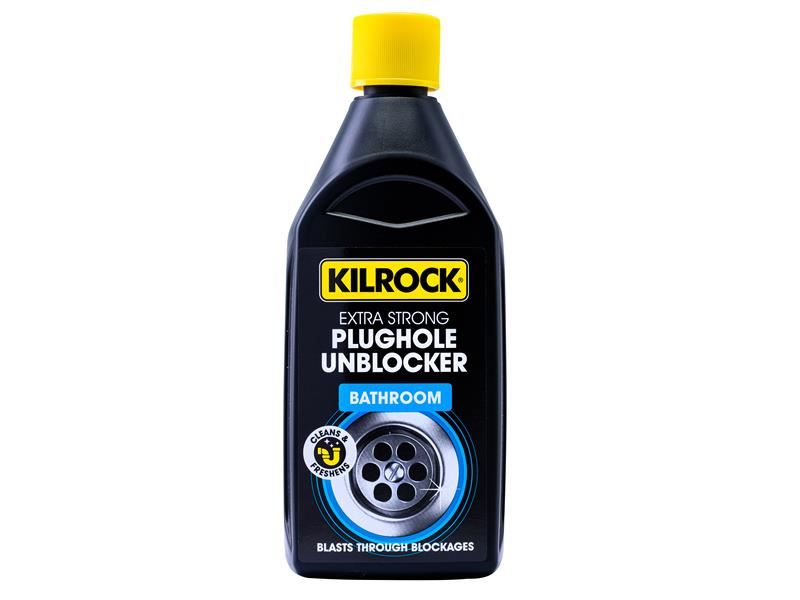Kilrock KBBATHROOM Kil-Block Bathroom Plughole Unblocker 500ml
