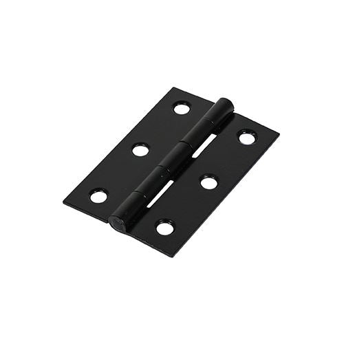 TIMCO Butt Hinge Fixed Pin Black 75 x 50 Black Pack 2