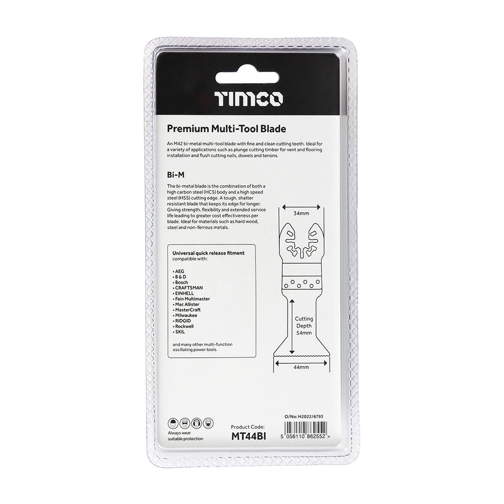 TIMCO Premium MTool Blade Straight 44mm Pack 1
