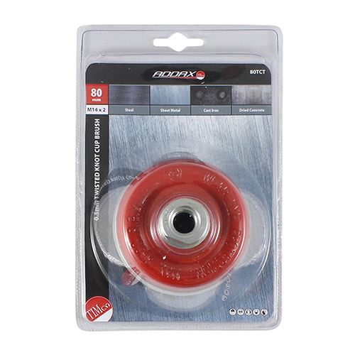 TIMCO Grinder Twist Wire Cup Brush 80mm Pack 1