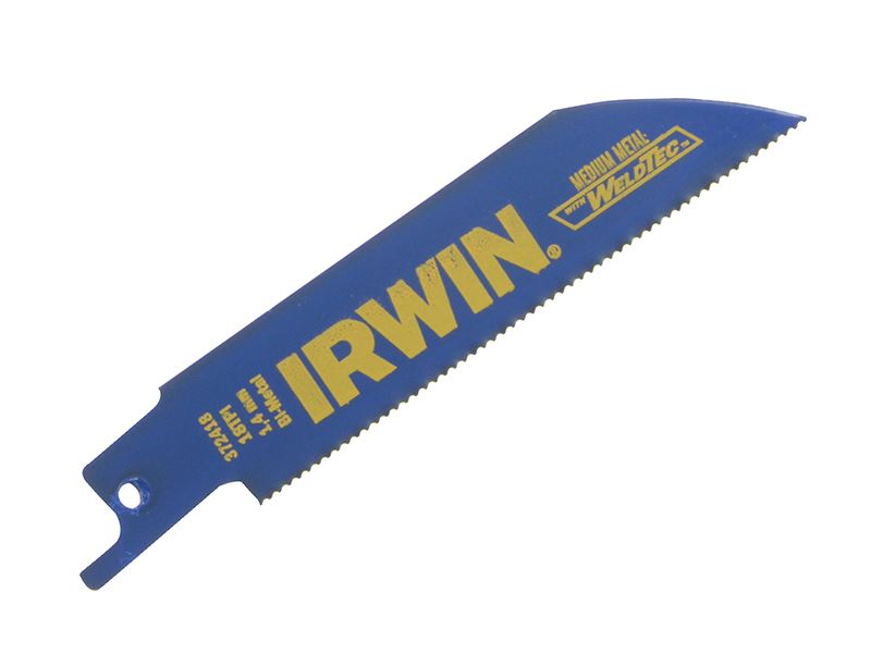 IRWIN� 10504148 418R Sabre Saw Blade for Metal Cutting 100mm Pack of 5