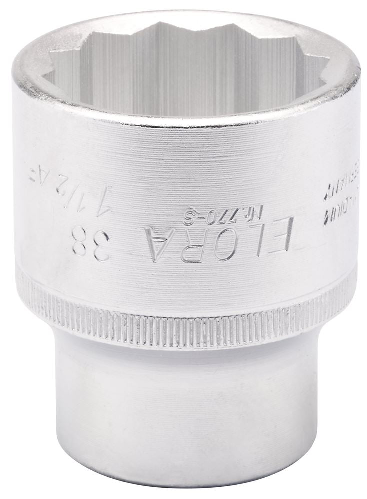 Draper 38MM/1.5AF BI-HX SCKT 3/4DR 00814 3/4" Sq. Dr. Metric Bi-Hexagon Sockets
