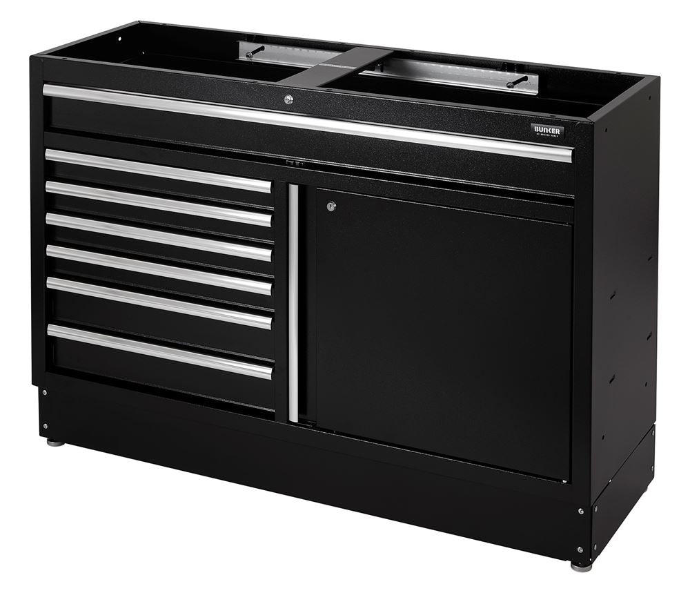 BUNKER Modular Floor Cabinet, 7 Drawer, 1360mm