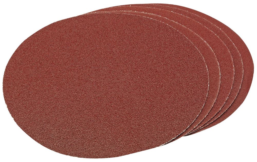 Draper ASSORT H&L 200MM SAND.PK5 23360 Hook and Loop Aluminium Oxide Sanding Discs (200mm)