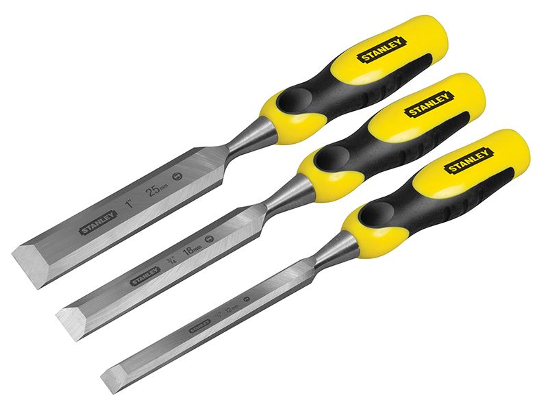 STANLEY� STHT5-16359 DYNAGRIP� Bevel Edge Chisel with Strike Cap Set, 3 Piece