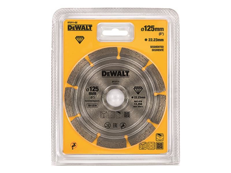 DeWalt Power Tools DT3711 Segmented Diamond Cutting Disc 125 x 22.23mm