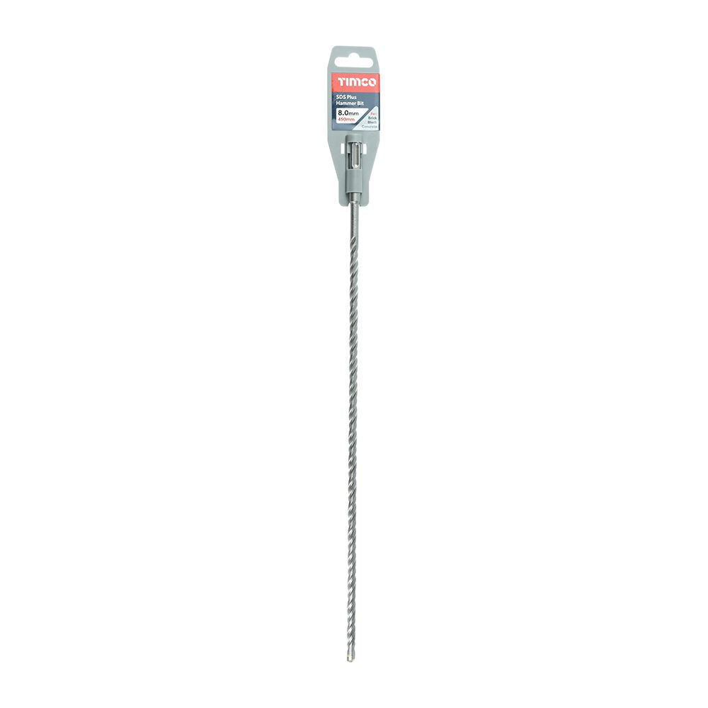 TIMCO SDS Plus Hammer Bit 8.0 x 450 Pack 1
