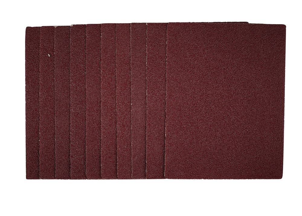 Draper SANDING SHEET 115X150MM 40G 54716 54716 1/4 Sanding Sheets, 115 x 150mm (Pack of 10)