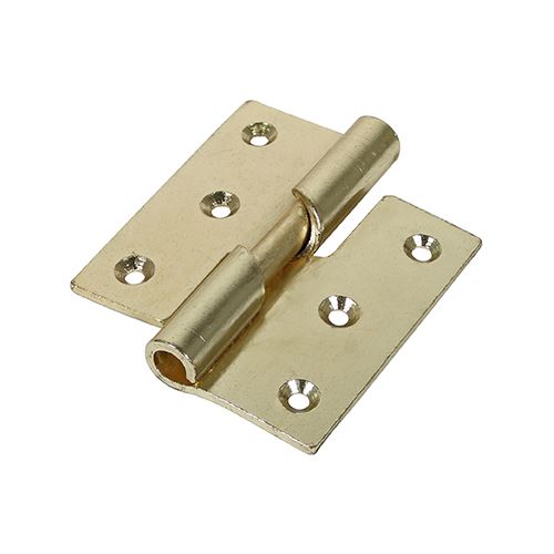 TIMCO Rising Butt HingeRIGHT E/Brass 75 x 72 Pack 2