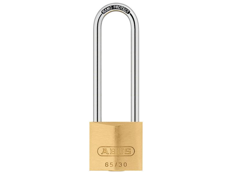 ABUS 12294 65/30mm Brass Padlock 60mm Long Shackle