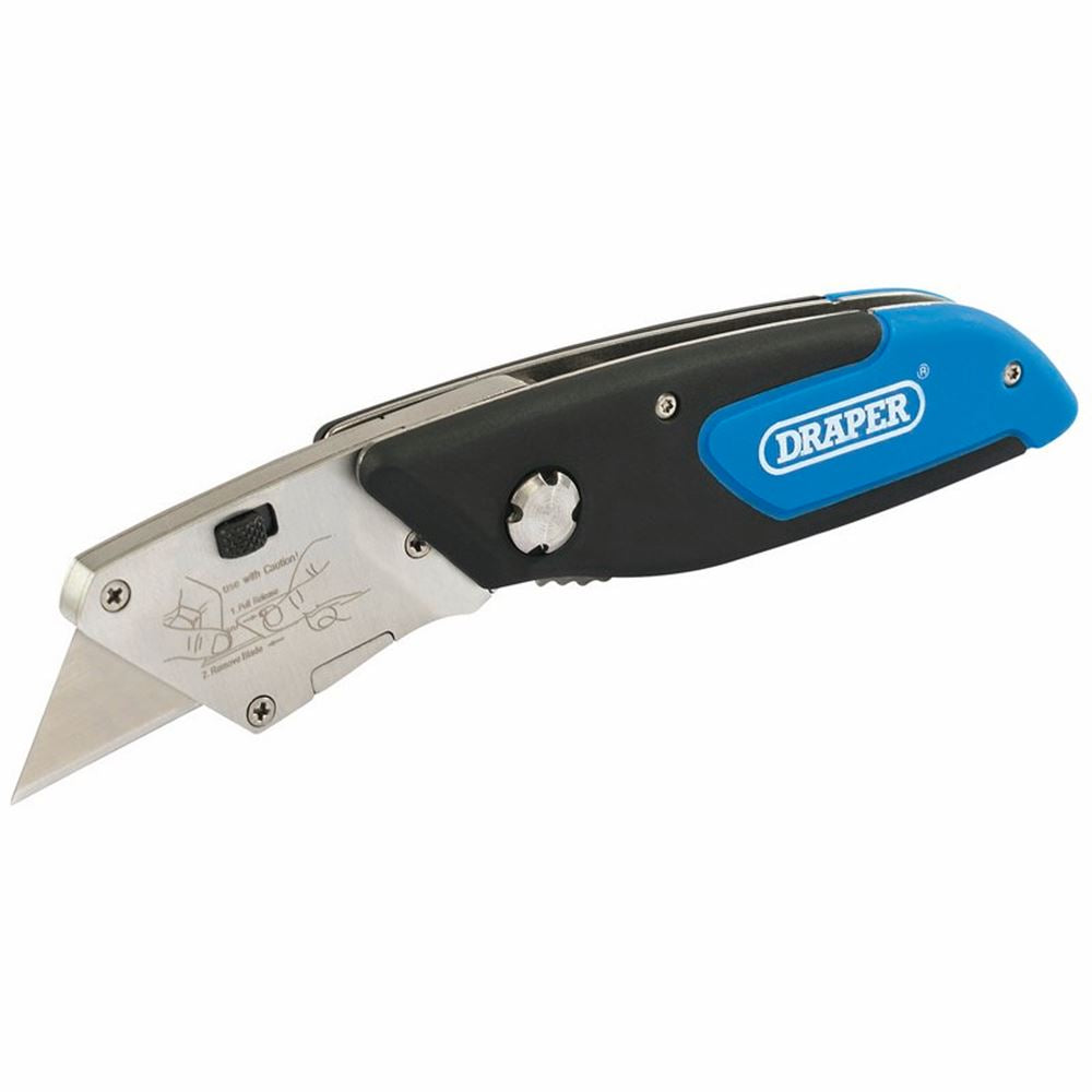 02015 Draper Folding Trimming Knife FTK/A Folding Knives Professional Trade DIY Workshop Garage Use