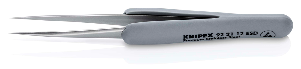 Draper RUBBER TWEEZERS ESD S/STEEL 13196 13196 ESD Precision Tweezers with rubber handles ESD