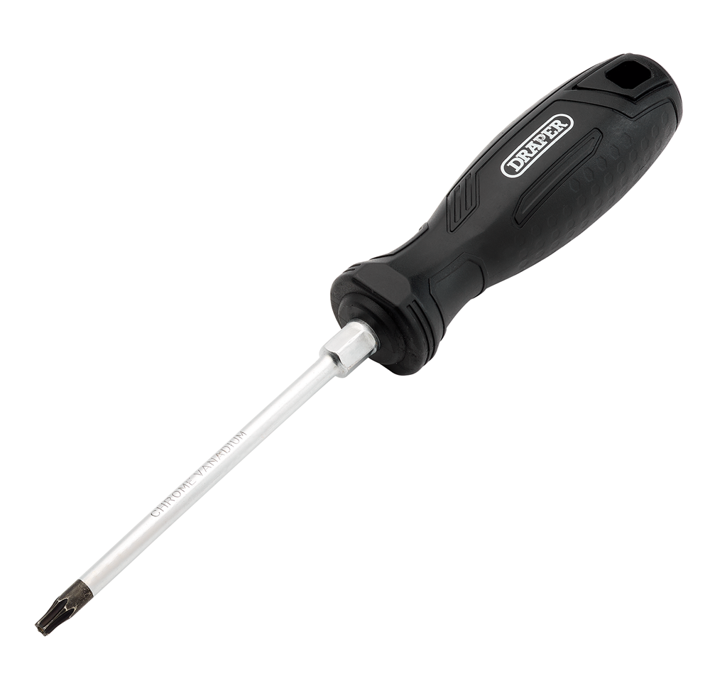 Draper T20HX100MM TAMPER-RESISTANT TX Tamperproof Hard Grip Screwdrivers