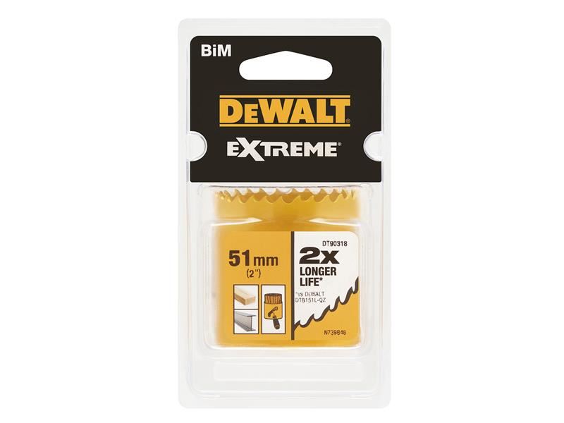 DeWalt Power Tools Extreme Bi-Metal Hole Saw 51mm