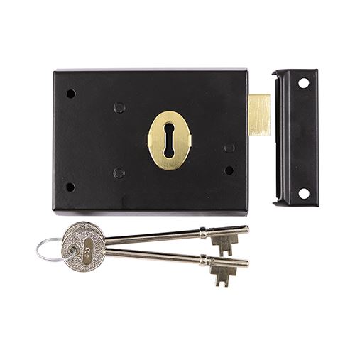 TIMCO Rim Deadlock - Black 106 x 74mm Black Pack 1