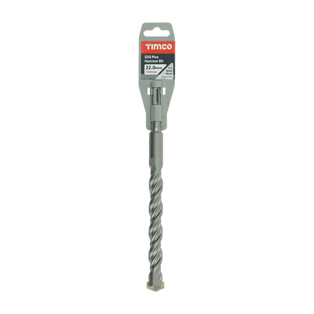 TIMCO SDS Plus Hammer Bit 22.0 x 260 Pack 1