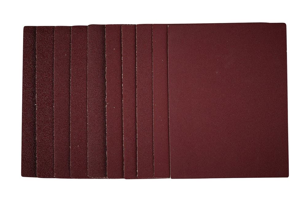 Draper SANDING SHEET 115X150MM ASSRT 54824 54824 1/4 Sanding Sheets, 115 x 150mm (Pack of 10)