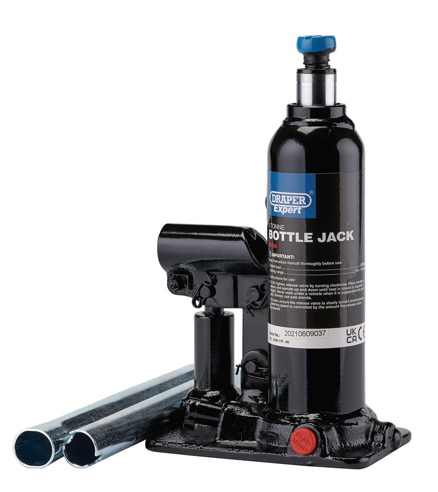 Draper 2 TONNE BOTTLE JACK 99766 99766 Hydraulic Bottle Jacks