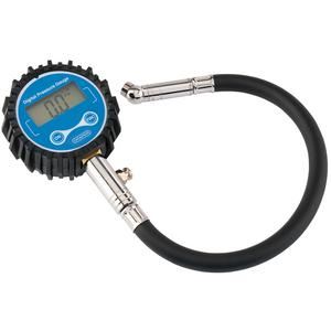 91362 Draper Digital Tyre Pressure Gauge with 300mm Flexible Hose TPG4 Air Tyre Inflators Professional Trade DIY Workshop Garage Use