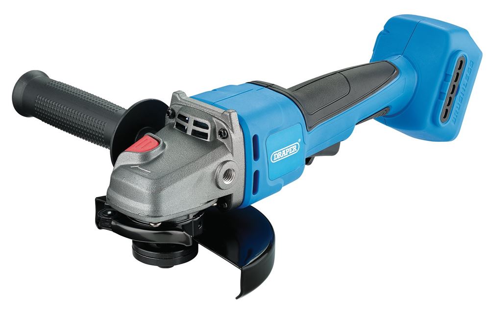 Draper D20 125/115MM ANGLE GRINDER 98104 98104 D20 20V Brushless Angle Grinder, 115/125mm (Sold Bare)