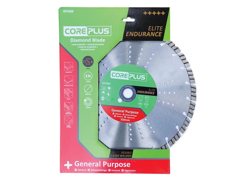 CorePlus CORDBGP350E GP350E Elite General-Purpose Diamond Blade 350mm