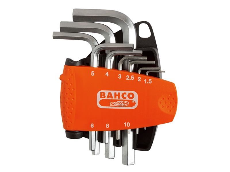 BAH BE-9878 Metric Hex L-Key Set, 9 Piece