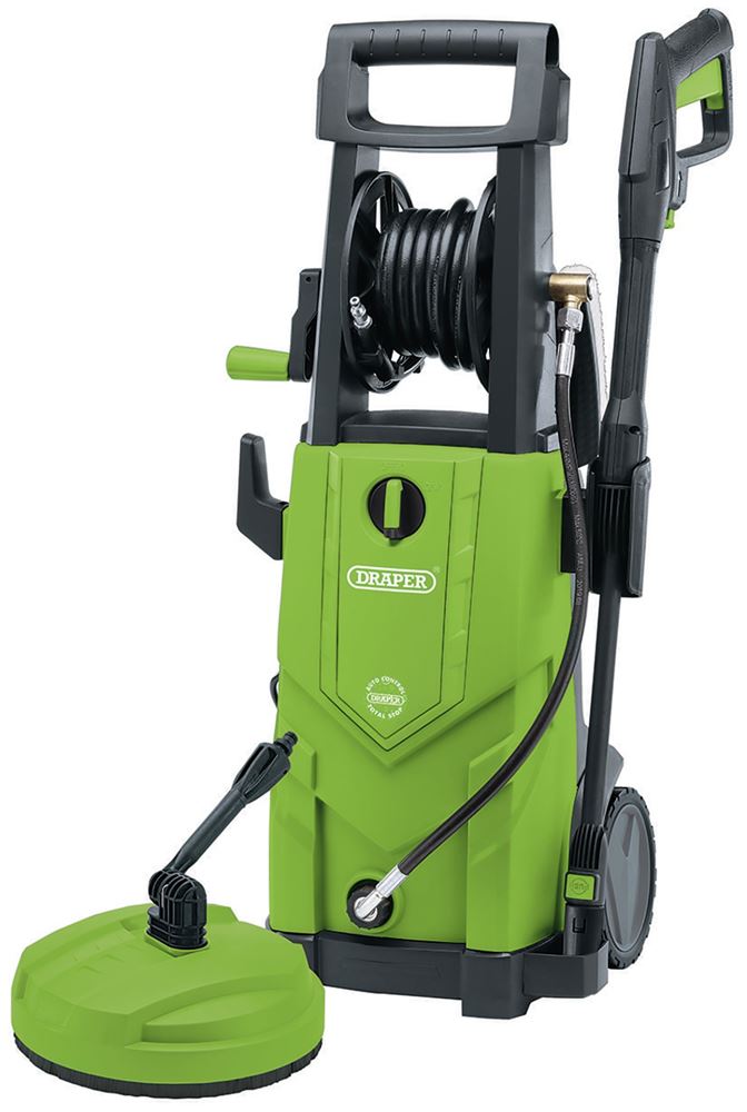 Draper 2200W 165 BAR PRESSURE WASHER 03095 230V Pressure Washer, 2,200W, 165bar, Green