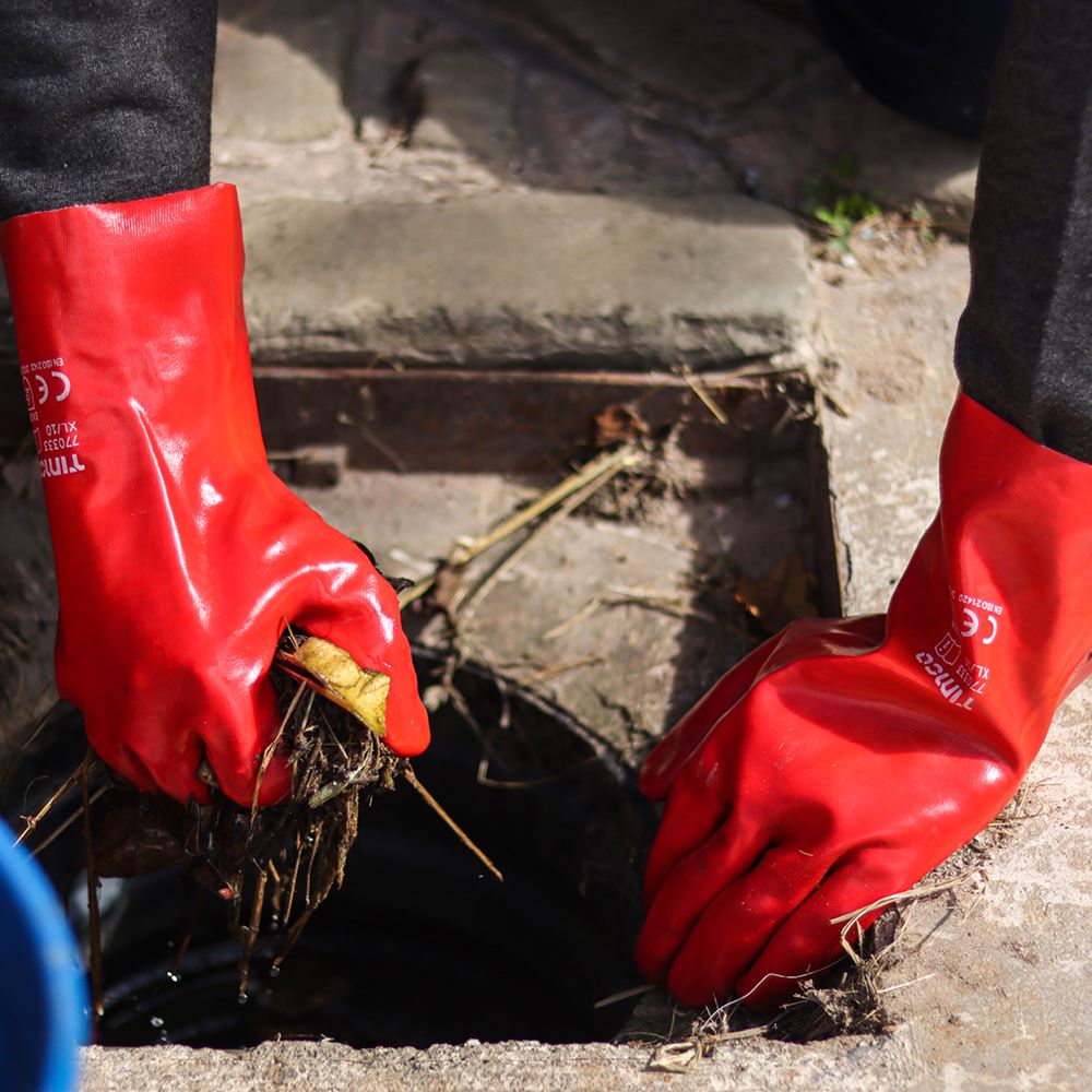 TIMCO PVC Coated Gauntlets Cotton X Large Pack 1