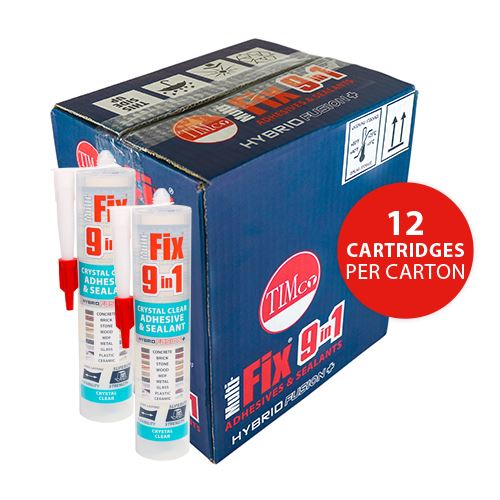 TIMCO 9in1 Adhesive & Sealant Clear Clear 290ml Pack 1.0