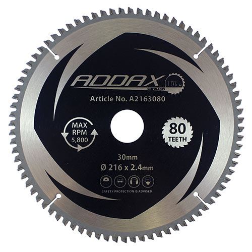 TIMCO TCT -5 Degree Sawblade 216 x 30 x 80T Pack 1