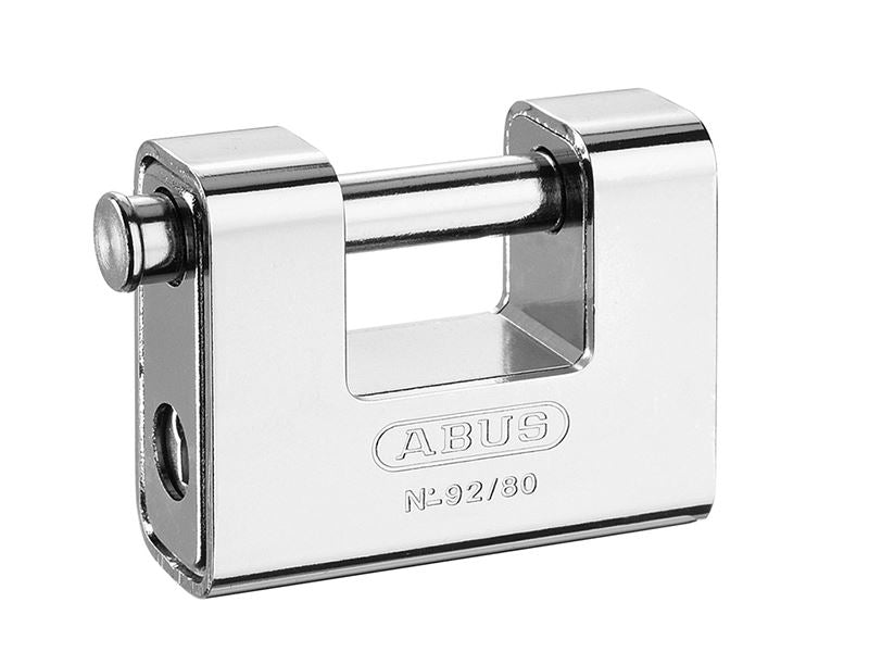 ABUS 35214 92/80mm Monoblock Brass Body Shutter Padlock Carded
