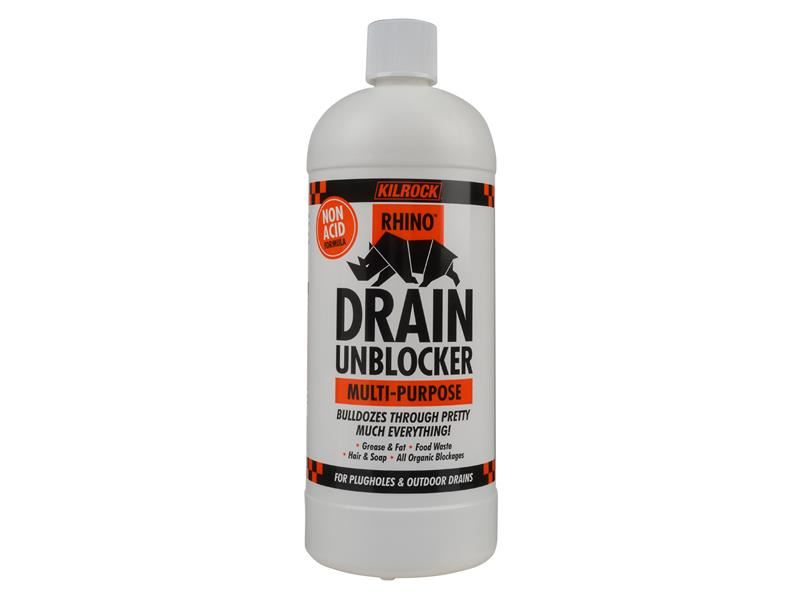 Kilrock RHINOACIDFREE Rhino Drain Unblocker 1 litre