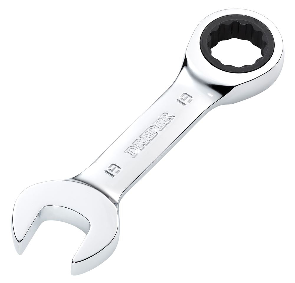 Draper 19MM STUBBY RATCHETING SPANNER 27930 27930 HI-TORQ® Metric Stubby Ratchet Combination Spanner
