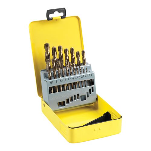 TIMCO HSS-CO Bit Set 1-10mm Cobalt 19pcs Pack 1