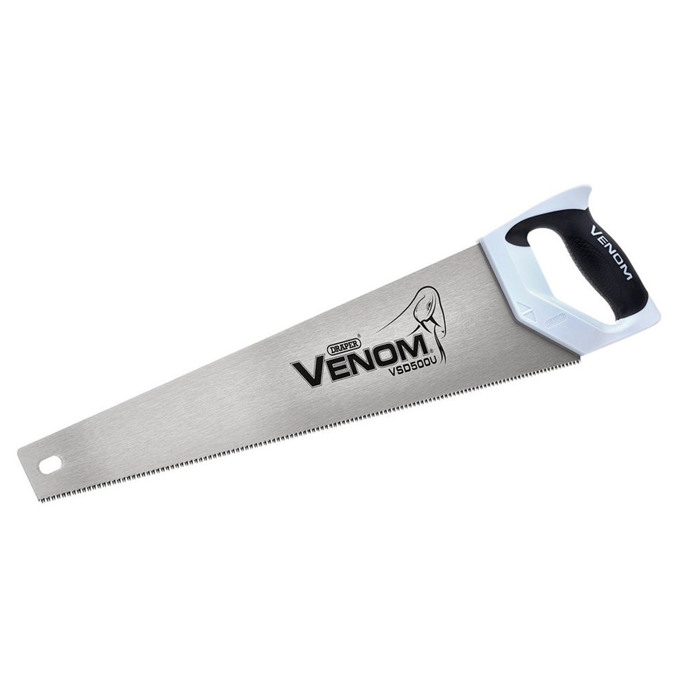 Draper VENOM 500MM 14PPI UPVC SAW 20338 20338 Venom® UPVC Handsaw, 500mm, 13tpi/14ppi
