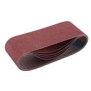 09248 Draper Cloth Sanding Belt, 100 x 610mm, 80 Grit (Pack of 5) SB100610 Sanding Belts Aluminium oxide Professional Trade DIY Workshop Garage Use