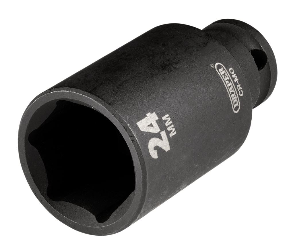 Draper 24MM IMPACT DEEP SOCKET 3/8DR Metric Deep Impact Sockets