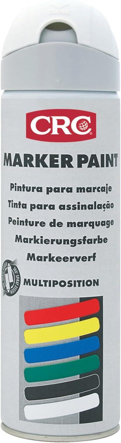 CRC Marking Paint 500ml Aerosol Spray – Ground, Construction & Surveying Paint – Yellow or White