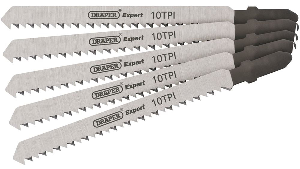 DRAPER 81716 - DT101B 100mm Jigsaw Blade Set (5 Piece)
