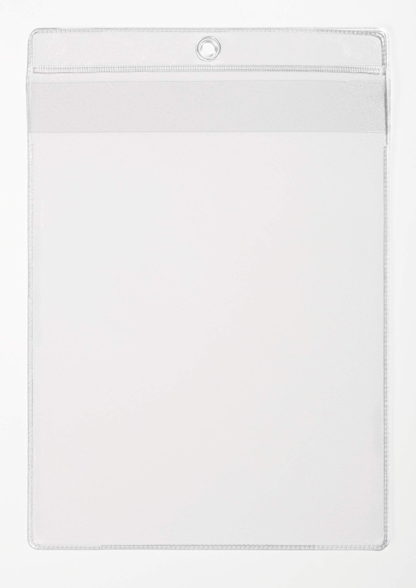 Durable Lanyard Pouches ID Badge Display Pocket Vertical | 10 Pack | A4 Clear